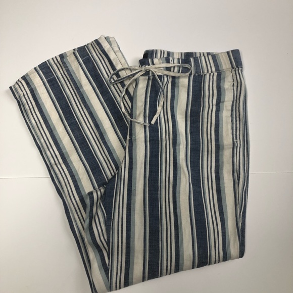 NYDJ Pants - NYDJ Stripe Drawstring Ankle Pants